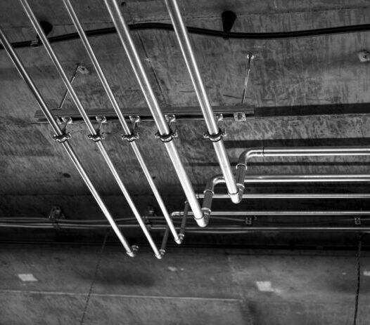 Professional plumber at work